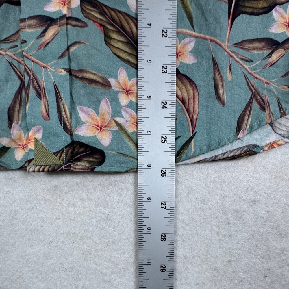 UNTUCKit Damien S/S Slim Fit‎ Floral Tropical Cotton Shirt Blue Mens Small 41139 - Picture 4 of 7